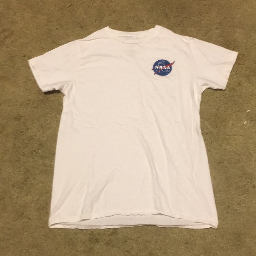 NASA white boys tee
